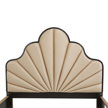 Load image into Gallery viewer, AICO Malibu Crest King Scalloped Panel Bed in Dark Espresso
