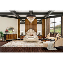 Load image into Gallery viewer, AICO Malibu Crest King Scalloped Panel Bed in Dark Espresso
