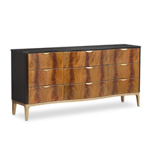 Load image into Gallery viewer, AICO Malibu Crest 9 Drawer Dresser in Crotch Mahogany image
