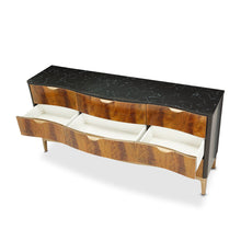 Load image into Gallery viewer, AICO Malibu Crest 9 Drawer Dresser in Crotch Mahogany
