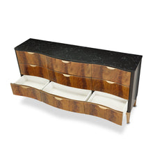 Load image into Gallery viewer, AICO Malibu Crest 9 Drawer Dresser in Crotch Mahogany
