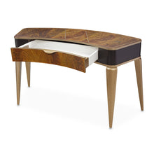 Load image into Gallery viewer, AICO Malibu Crest Vanity Desk in Crotch Mahogany
