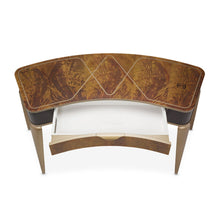 Load image into Gallery viewer, AICO Malibu Crest Vanity Desk in Crotch Mahogany
