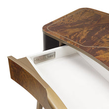 Load image into Gallery viewer, AICO Malibu Crest Vanity Desk in Crotch Mahogany
