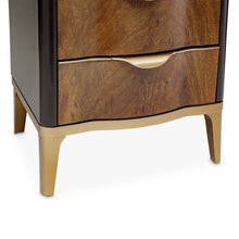 Load image into Gallery viewer, AICO Malibu Crest Swivel Lingerie Chest in Crotch Mahogany
