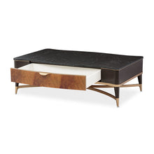 Load image into Gallery viewer, AICO Malibu Crest Rectangular Cocktail Table in Crotch Mahogany
