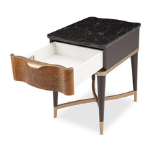 Load image into Gallery viewer, AICO Malibu Crest End Table in Crotch Mahogany
