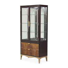 Load image into Gallery viewer, AICO Malibu Crest Display Cabinet in Crotch Mahogany 9007209-412 image
