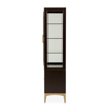 Load image into Gallery viewer, AICO Malibu Crest Display Cabinet in Crotch Mahogany
