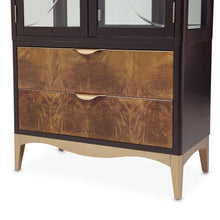 Load image into Gallery viewer, AICO Malibu Crest Display Cabinet in Crotch Mahogany
