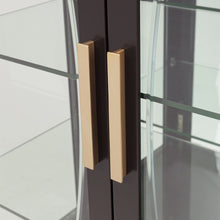 Load image into Gallery viewer, AICO Malibu Crest Display Cabinet in Crotch Mahogany
