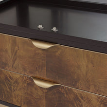 Load image into Gallery viewer, AICO Malibu Crest Display Cabinet in Crotch Mahogany
