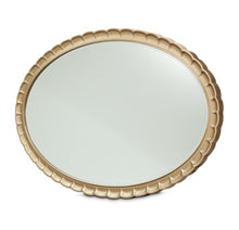Load image into Gallery viewer, AICO Malibu Crest Oval Wall Mirror in Burnished Gold image
