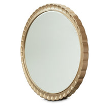 Load image into Gallery viewer, AICO Malibu Crest Oval Wall Mirror in Burnished Gold
