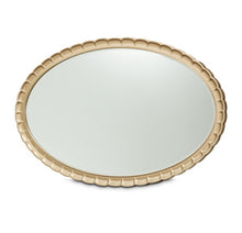 Load image into Gallery viewer, AICO Malibu Crest Oval Wall Mirror in Burnished Gold

