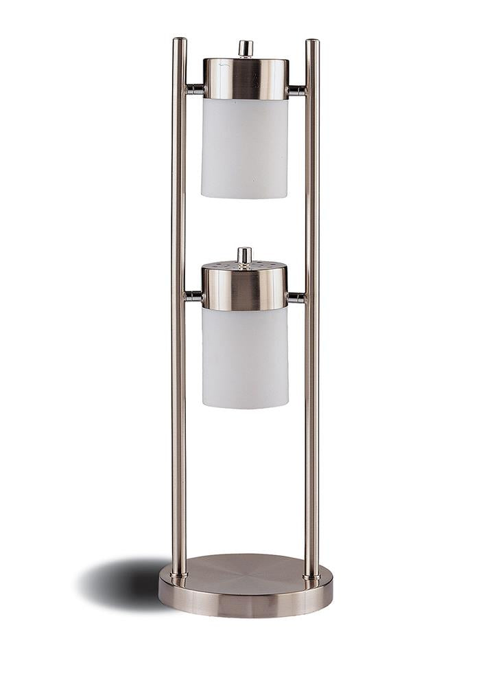 Munson Adjustable Swivel Table Lamp Brushed Silver image