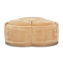 Load image into Gallery viewer, AICO Malibu Crest Clover Cocktail Ottoman in Dark Espresso
