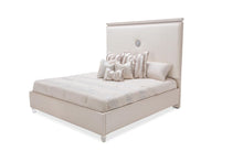 Load image into Gallery viewer, AICO Glimmering Heights King Upholstered Headboard Only in Ivory image
