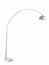 Load image into Gallery viewer, Krester Arched Floor Lamp Brushed Steel and Chrome image
