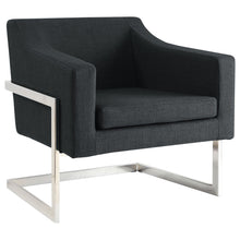 Load image into Gallery viewer, Chris Upholstered Accent Chair Chrome and Grey image
