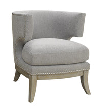 Load image into Gallery viewer, Jordan Dominic Barrel Back Accent Chair Grey and Weathered Grey image
