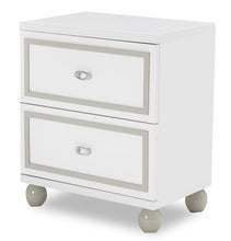 Load image into Gallery viewer, AICO Sky Tower 2 Drawer Nightstand in White Cloud
