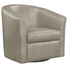 Load image into Gallery viewer, Turner Upholstery Sloped Arm Accent Swivel Chair Champagne image
