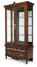 Load image into Gallery viewer, Aico Platine de Royale Curio in Light Espresso 09505-229
