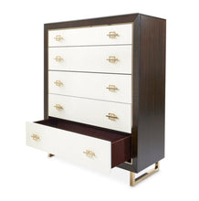 Load image into Gallery viewer, AICO Furniture Penthouse 5 Drawer Chest in Espresso
