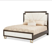 Load image into Gallery viewer, AICO Belmont Place King Panel Upholstered Bed in Espresso image

