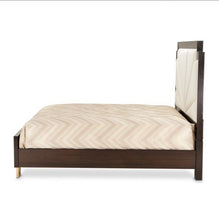 Load image into Gallery viewer, AICO Belmont Place King Panel Upholstered Bed in Espresso
