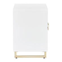 Load image into Gallery viewer, AICO Furniture Palm Gate Nightstand in Cloud White
