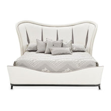 Load image into Gallery viewer, AICO Furniture Tuxedo California King Upholstered Bed in Piano Keyboard
