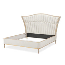 Load image into Gallery viewer, AICO Furniture St.Charles Queen Upholstered Bed in Dove Gray
