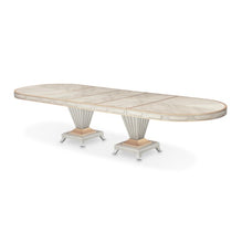 Load image into Gallery viewer, AICO Furniture St. Charles Double Pedestal Dining Table in Dove Gray image
