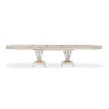 Load image into Gallery viewer, AICO Furniture St. Charles Double Pedestal Dining Table in Dove Gray
