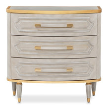 Load image into Gallery viewer, AICO Furniture St.Charles 3 Drawer Nightstand in Dove Gray
