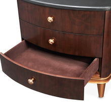 Load image into Gallery viewer, AICO Furniture Camellia Field Nightstand in Warm Pecan
