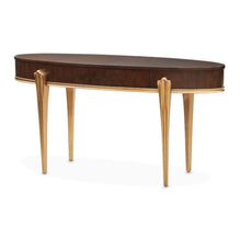 Load image into Gallery viewer, AICO Furniture Camellia Field Vanity Desk in Warm Pecan
