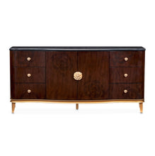 Load image into Gallery viewer, AICO Furniture Camellia Field Dresser in Warm Pecan
