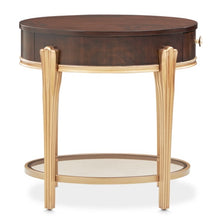 Load image into Gallery viewer, AICO Furniture Camellia Field End Table in Warm Pecan
