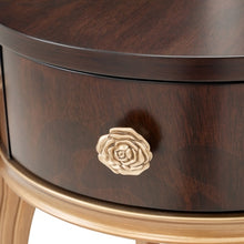 Load image into Gallery viewer, AICO Furniture Camellia Field End Table in Warm Pecan
