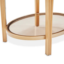 Load image into Gallery viewer, AICO Furniture Camellia Field End Table in Warm Pecan
