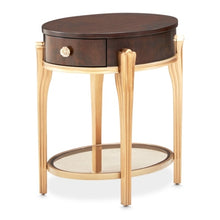 Load image into Gallery viewer, AICO Furniture Camellia Field End Table in Warm Pecan image
