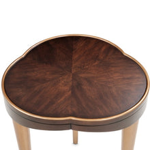 Load image into Gallery viewer, AICO Furniture Camellia Field Chairside Table in Warm Pecan
