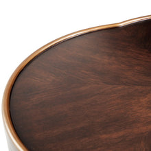 Load image into Gallery viewer, AICO Furniture Camellia Field Chairside Table in Warm Pecan
