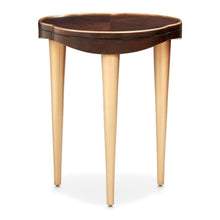 Load image into Gallery viewer, AICO Furniture Camellia Field Chairside Table in Warm Pecan
