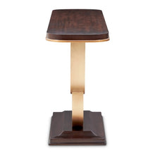 Load image into Gallery viewer, AICO Furniture Camellia Field Console Table in Warm Pecan
