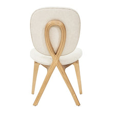 Load image into Gallery viewer, AICO Furniture Camellia Field Vanity Chair in Warm Pecan

