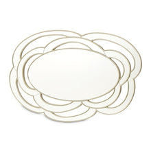 Load image into Gallery viewer, AICO Furniture Camellia Field Wall Mirror in Warm Pecan image
